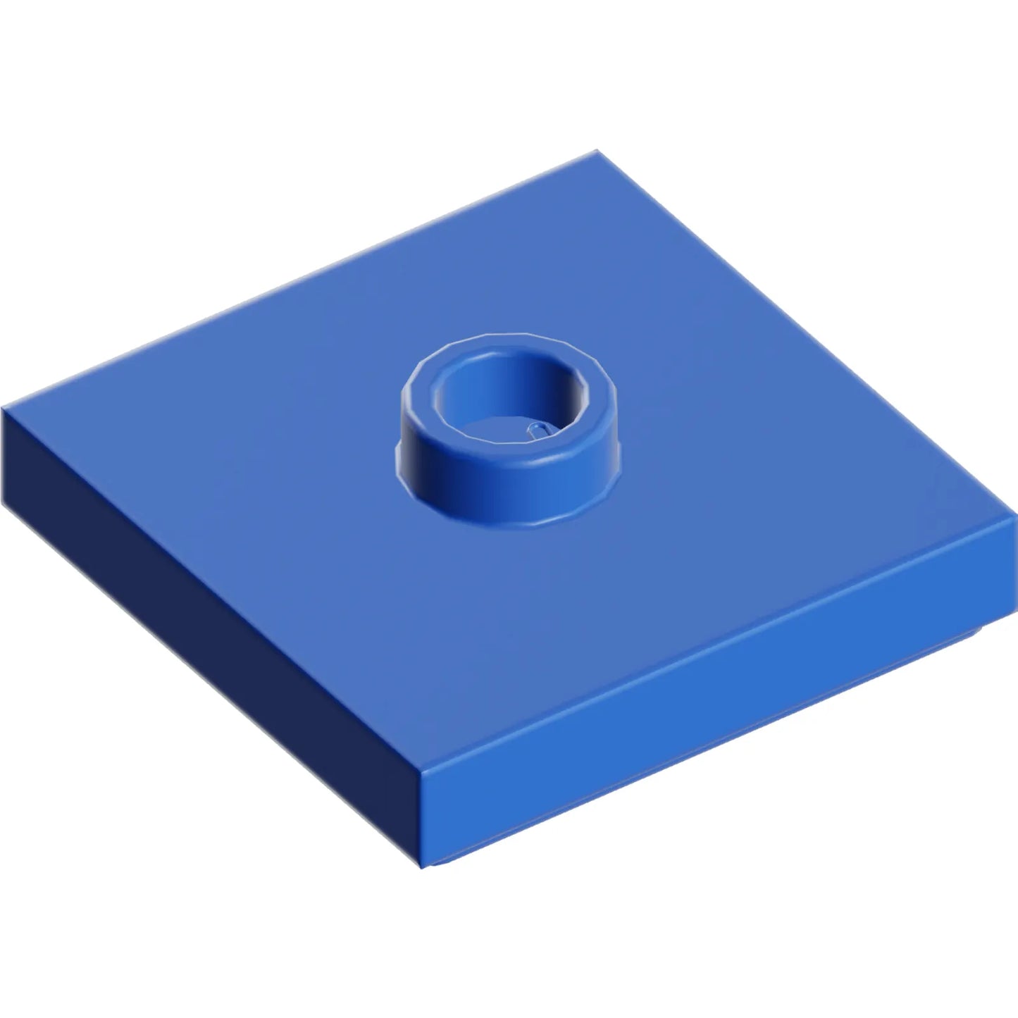 Part 87580 - Plate, Modified 2 x 2 with Groove and 1 Stud in Center (Jumper)