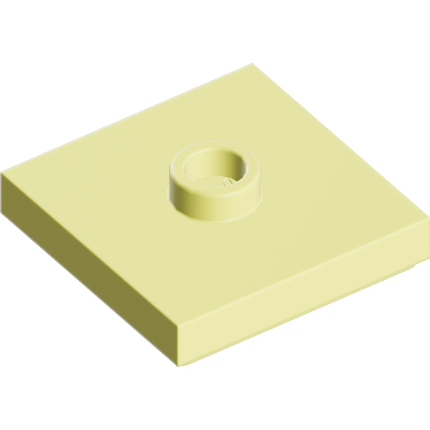 Part 87580 - Plate, Modified 2 x 2 with Groove and 1 Stud in Center (Jumper)