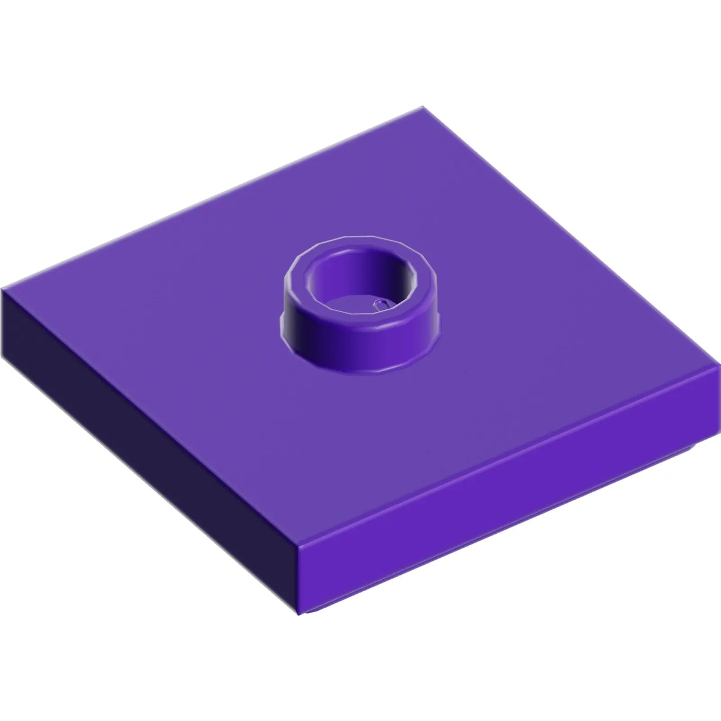 Part 87580 - Plate, Modified 2 x 2 with Groove and 1 Stud in Center (Jumper)