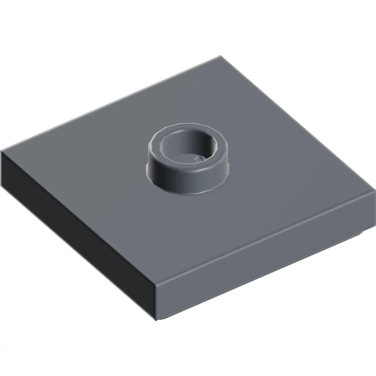 Part 87580 - Plate, Modified 2 x 2 with Groove and 1 Stud in Center (Jumper)