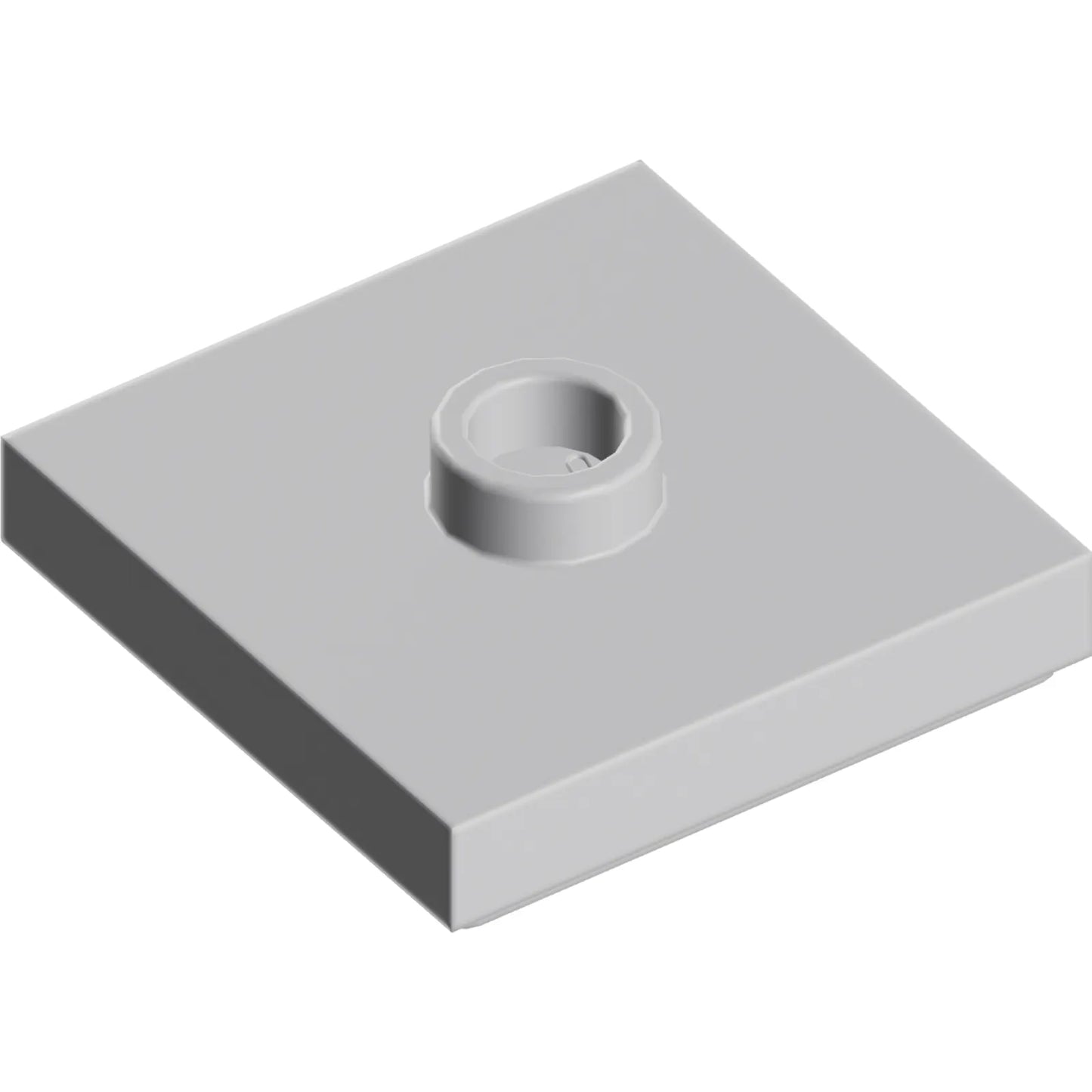 Part 87580 - Plate, Modified 2 x 2 with Groove and 1 Stud in Center (Jumper)