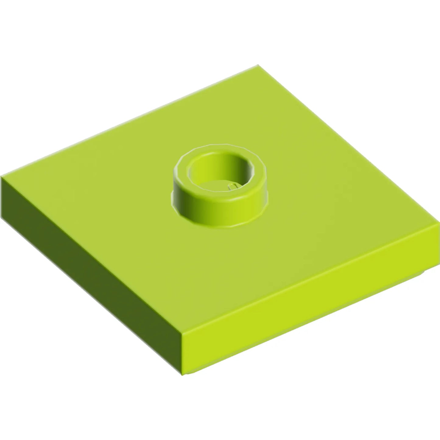 Part 87580 - Plate, Modified 2 x 2 with Groove and 1 Stud in Center (Jumper)