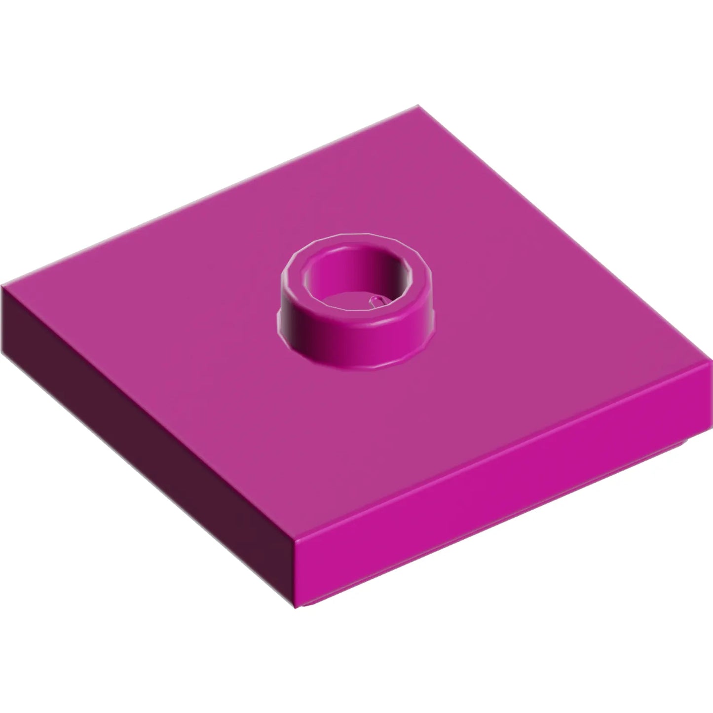 Part 87580 - Plate, Modified 2 x 2 with Groove and 1 Stud in Center (Jumper)