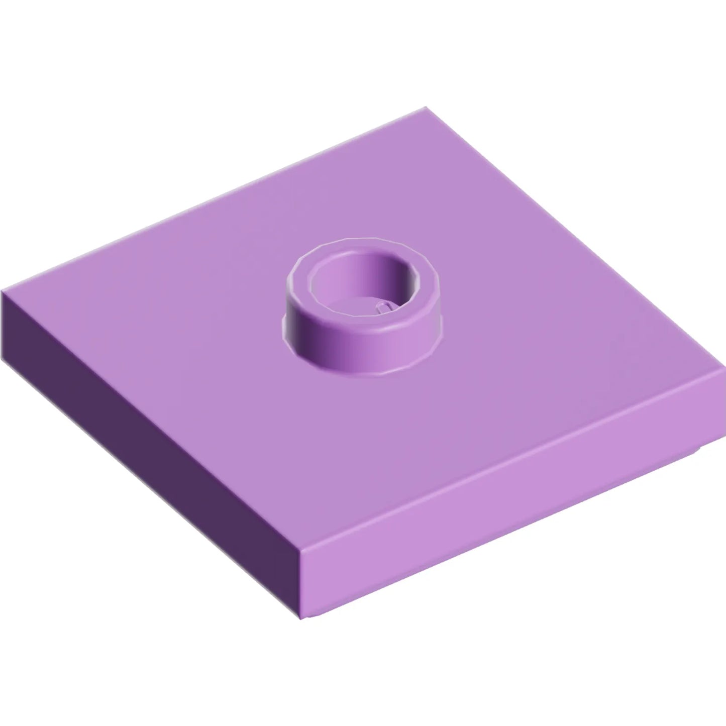Part 87580 - Plate, Modified 2 x 2 with Groove and 1 Stud in Center (Jumper)