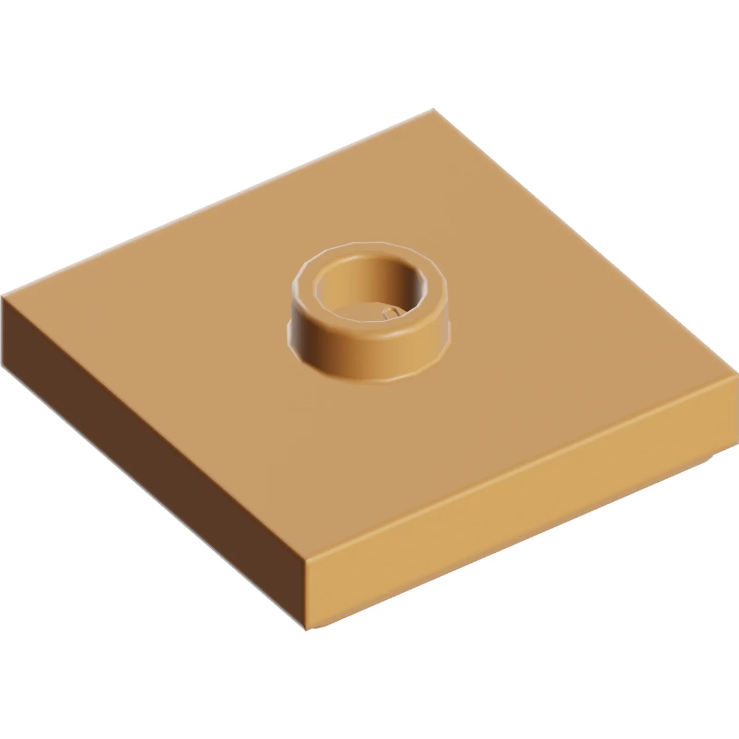 Part 87580 - Plate, Modified 2 x 2 with Groove and 1 Stud in Center (Jumper)