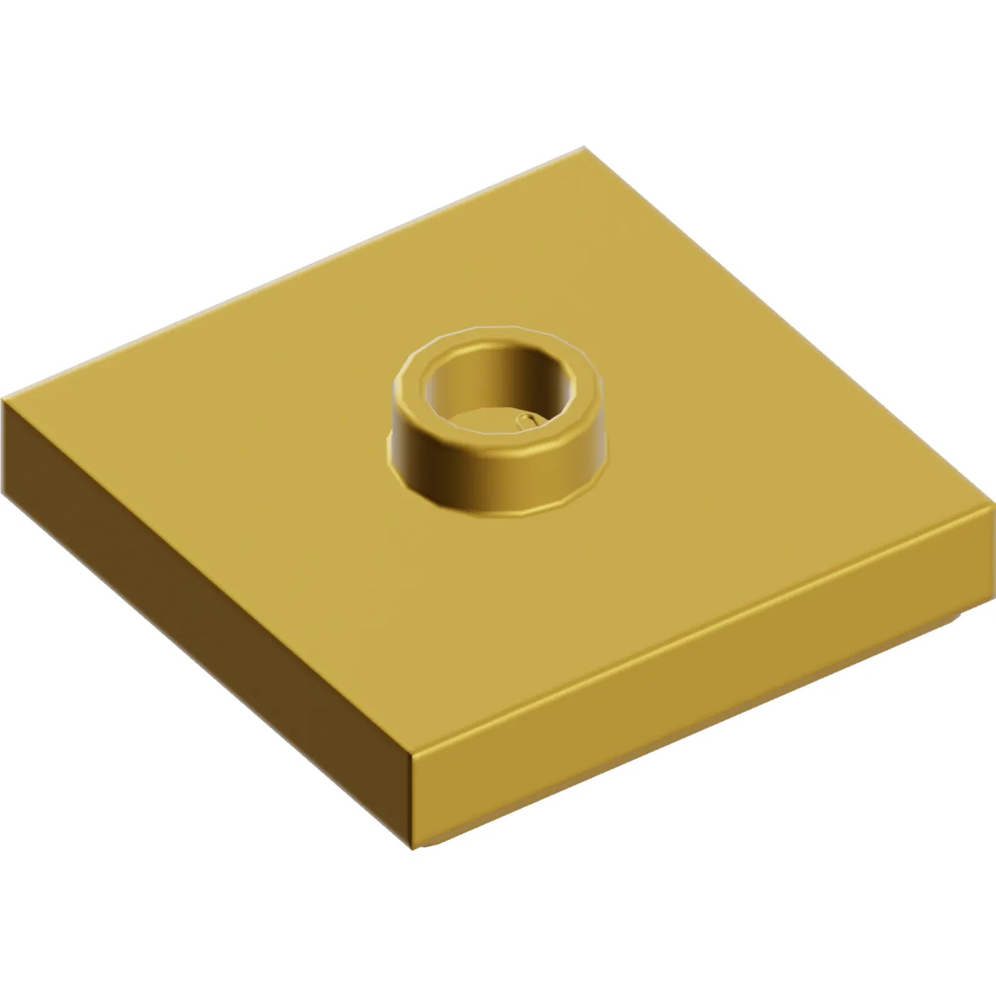 Part 87580 - Plate, Modified 2 x 2 with Groove and 1 Stud in Center (Jumper)