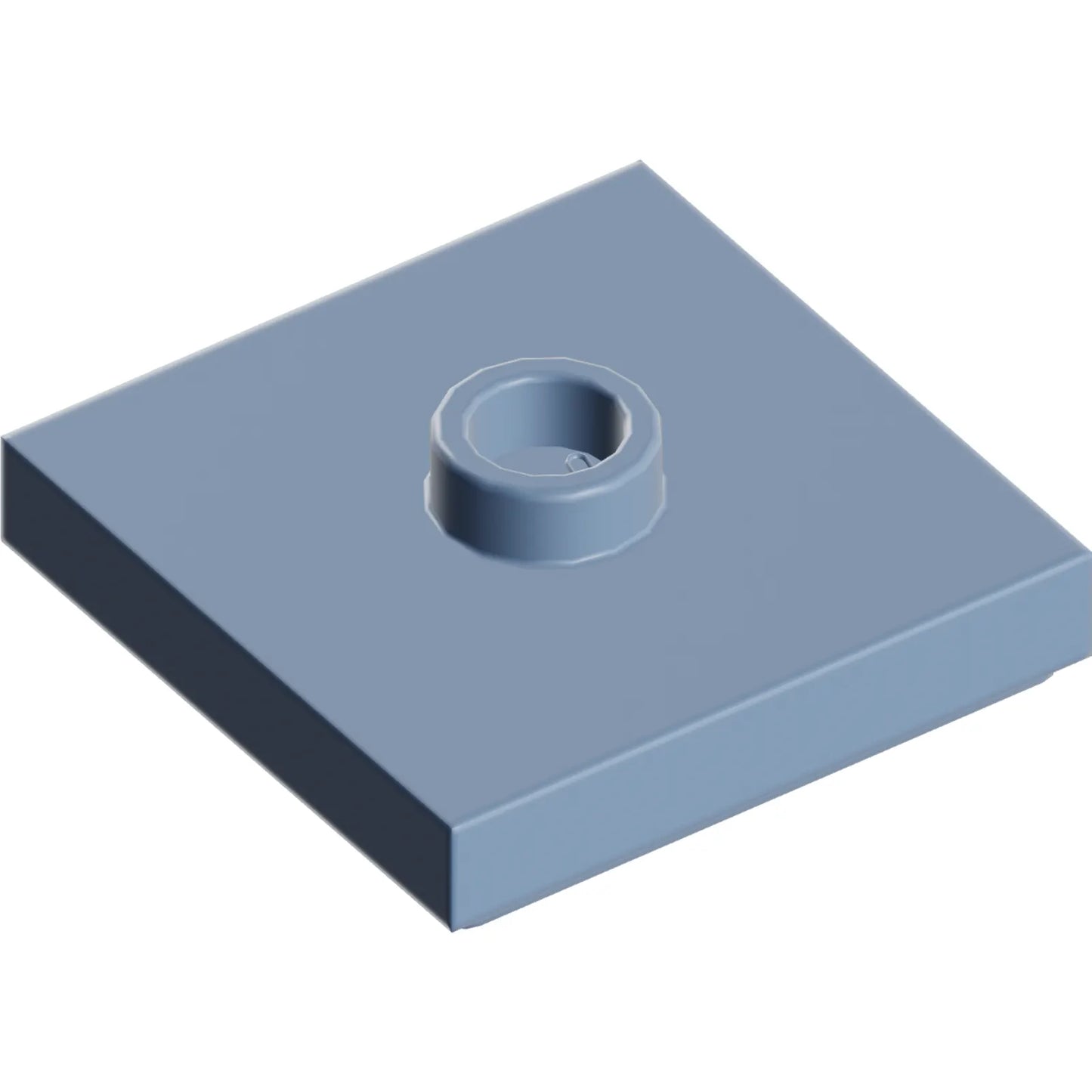 Part 87580 - Plate, Modified 2 x 2 with Groove and 1 Stud in Center (Jumper)