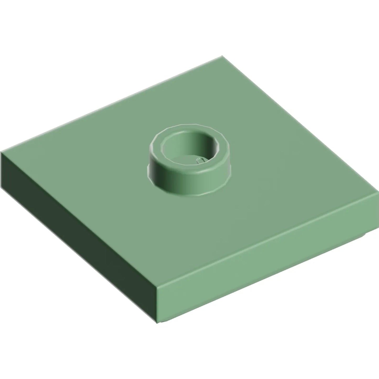 Part 87580 - Plate, Modified 2 x 2 with Groove and 1 Stud in Center (Jumper)