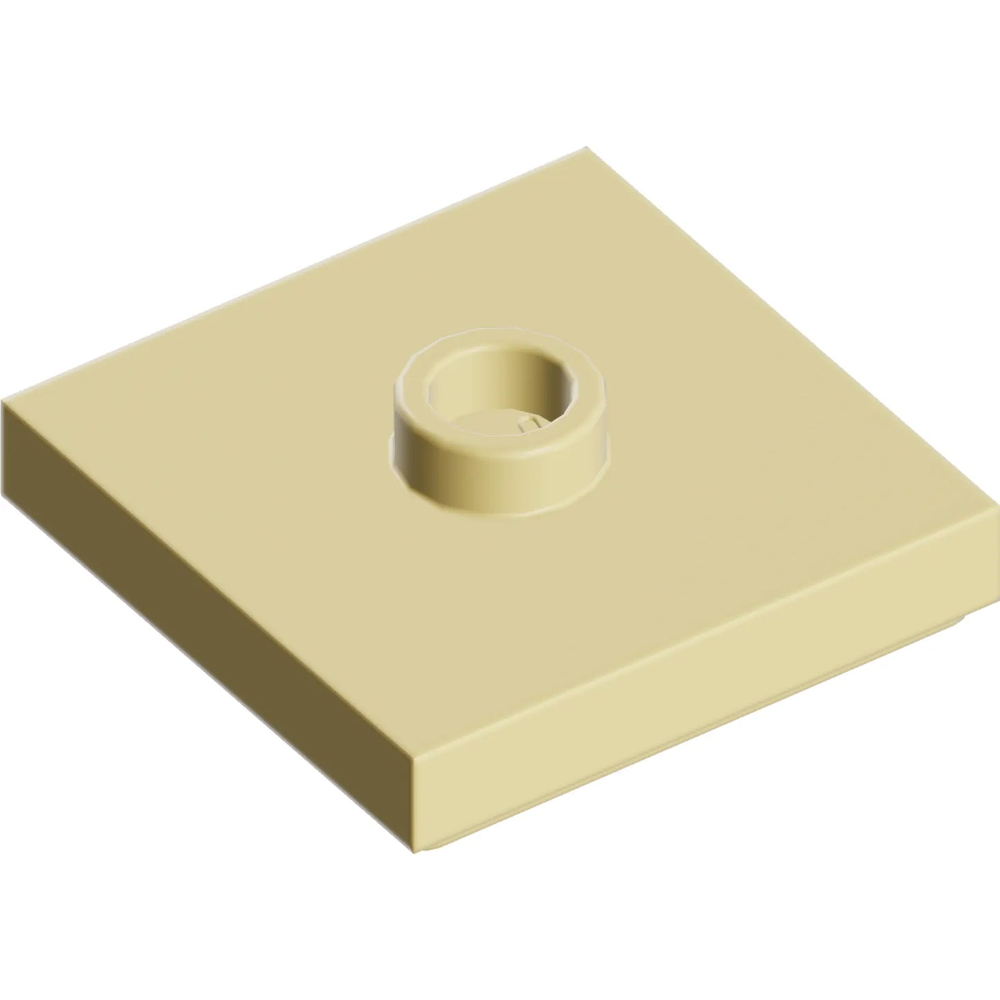 Part 87580 - Plate, Modified 2 x 2 with Groove and 1 Stud in Center (Jumper)