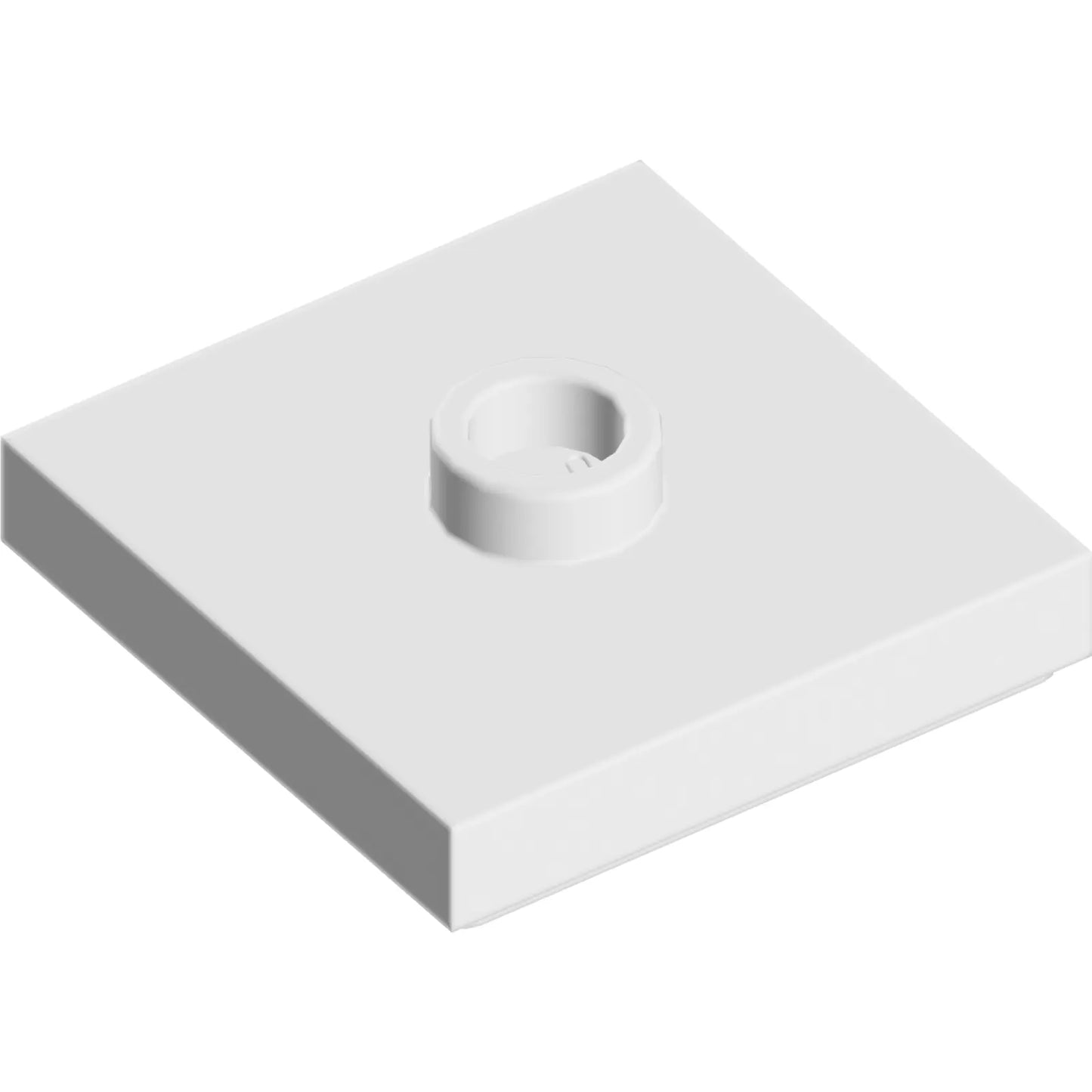 Part 87580 - Plate, Modified 2 x 2 with Groove and 1 Stud in Center (Jumper)