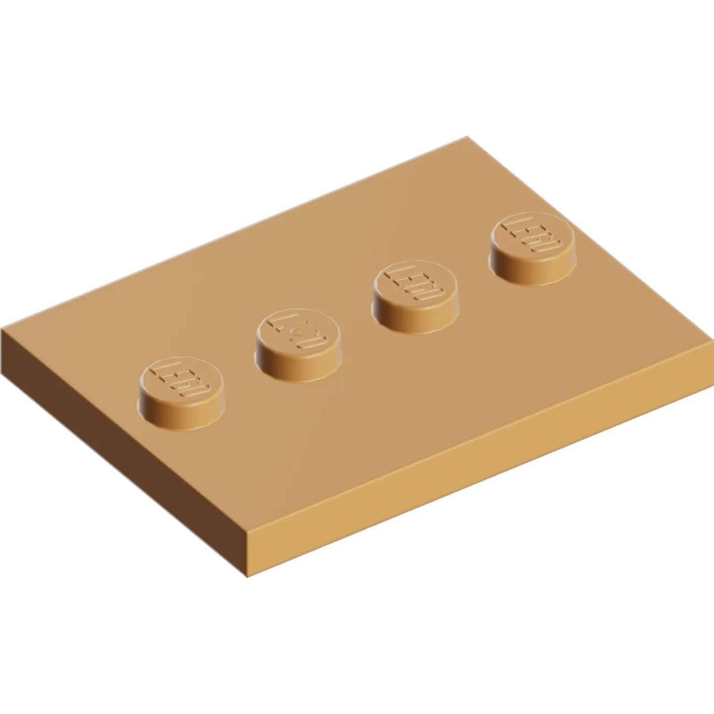 Part 88646 - Tile, Modified 3 x 4 with 4 Studs in Center