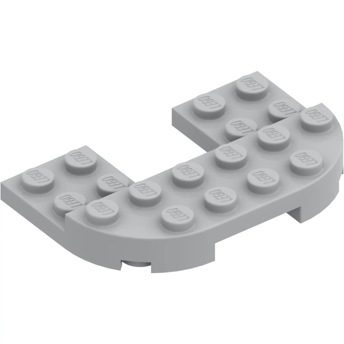 Part 89681 - Plate, Round 4 x 6 x 2/3, Raised 2 x 6 and 2 x 2 Cutout