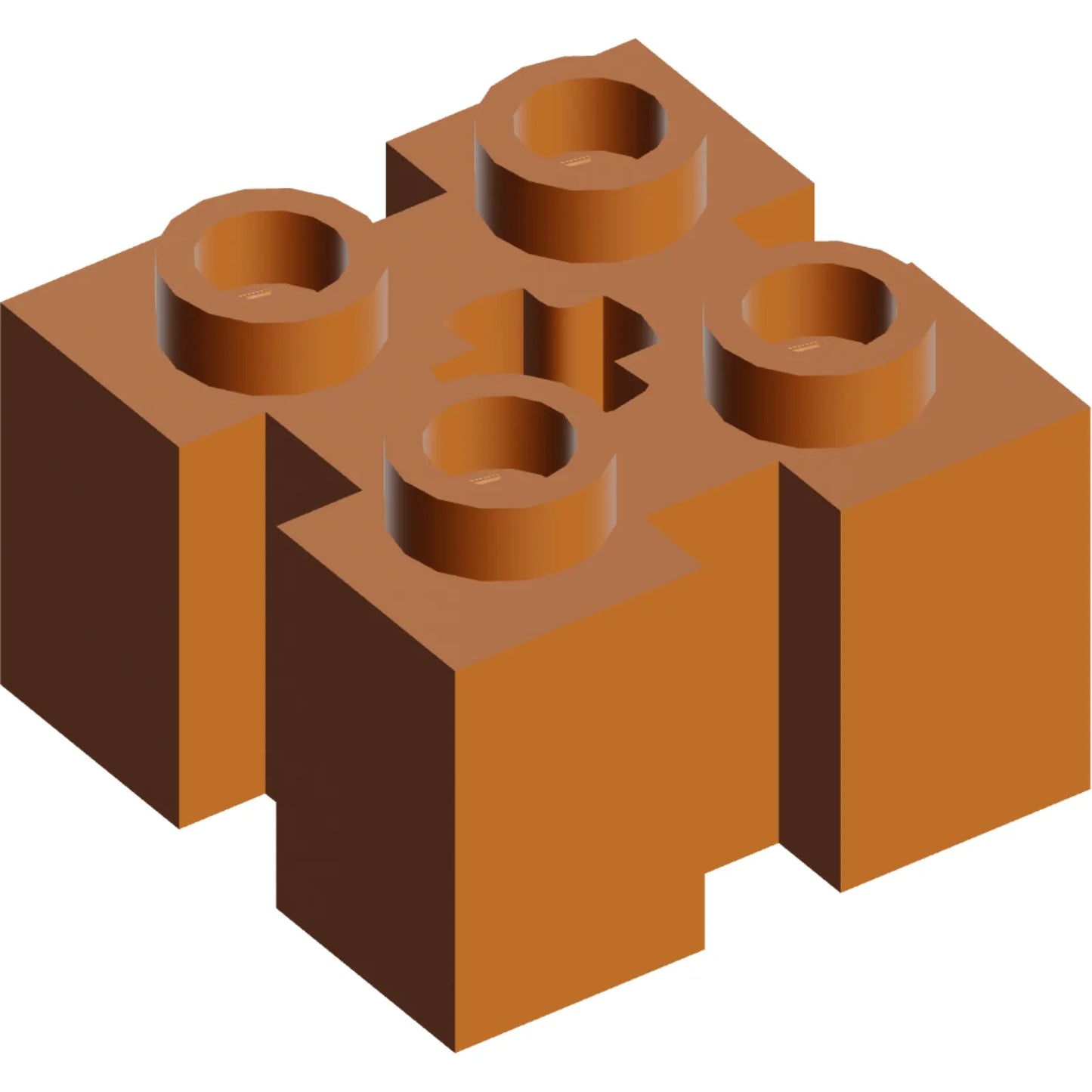 Part 90258 - Brick, Modified 2 x 2 with Channels and Axle Hole