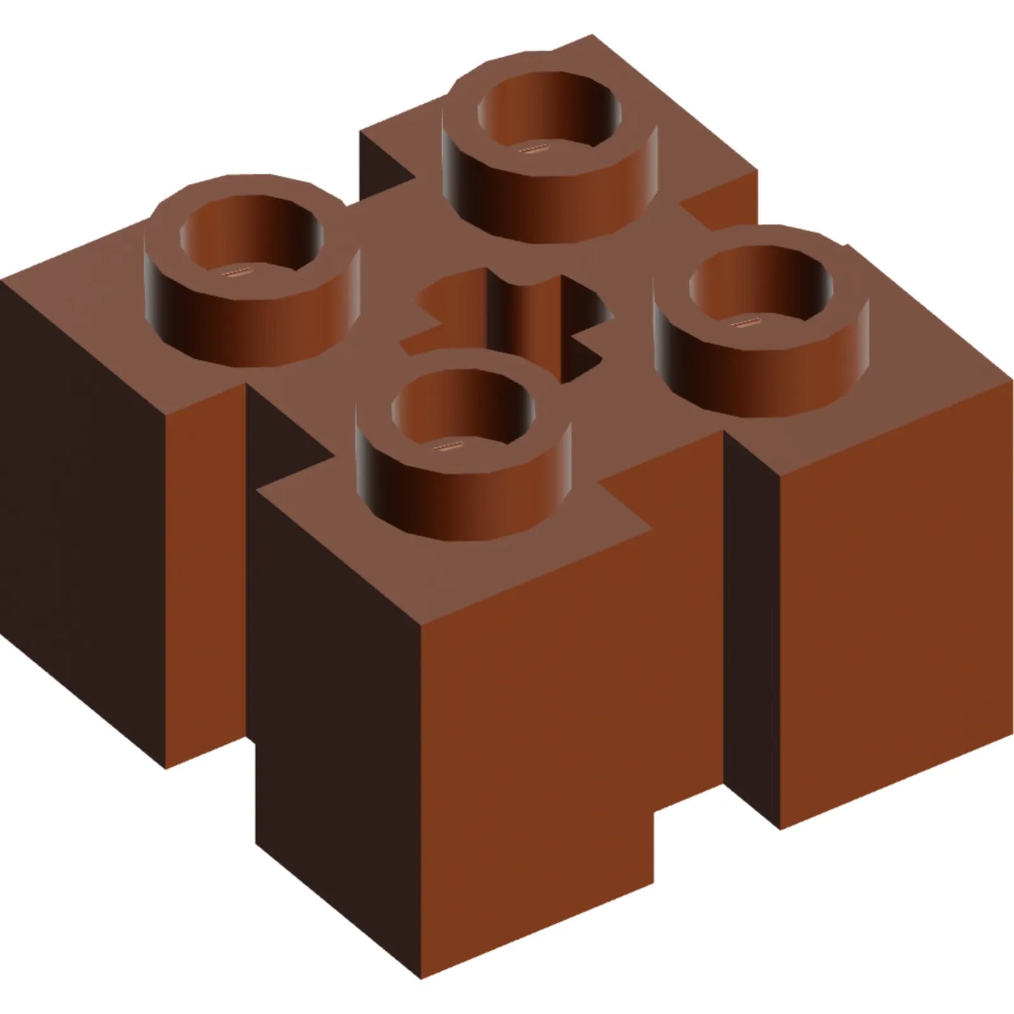 Part 90258 - Brick, Modified 2 x 2 with Channels and Axle Hole