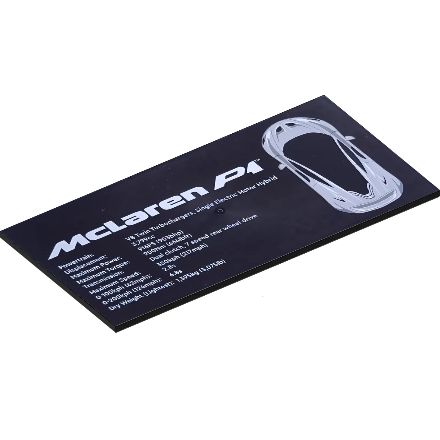 Part 90498pb46 - Tile 8 x 16 with Bottom Tubes, Textured Surface with McLaren P1 Pattern