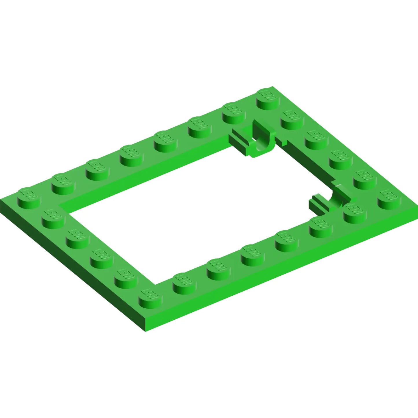 Teil 92107 – Platte, modifizierter 6 x 8 Treppentürrahmen horizontal (lange Stifthalter)