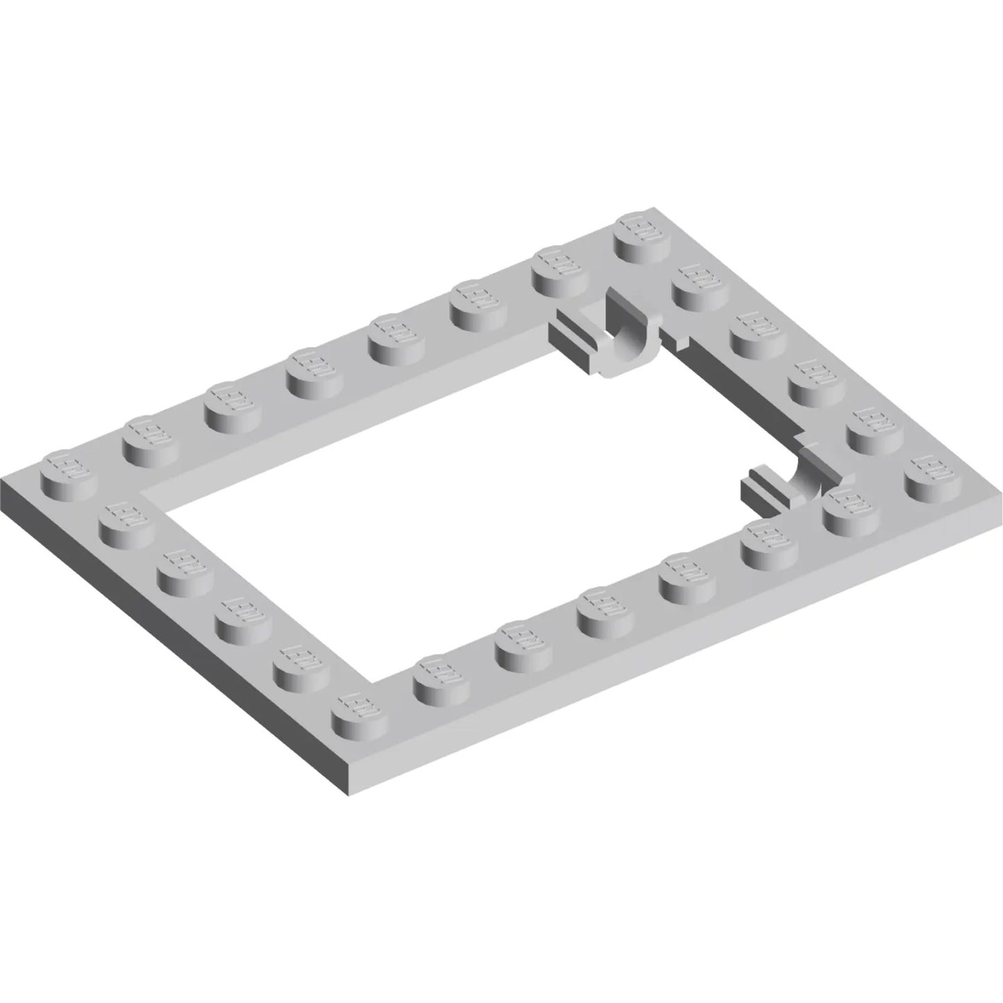 Teil 92107 – Platte, modifizierter 6 x 8 Treppentürrahmen horizontal (lange Stifthalter)