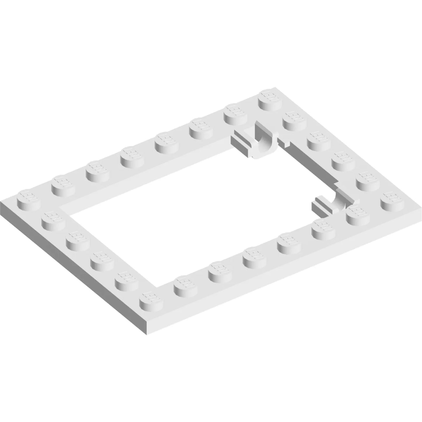 Teil 92107 – Platte, modifizierter 6 x 8 Treppentürrahmen horizontal (lange Stifthalter)