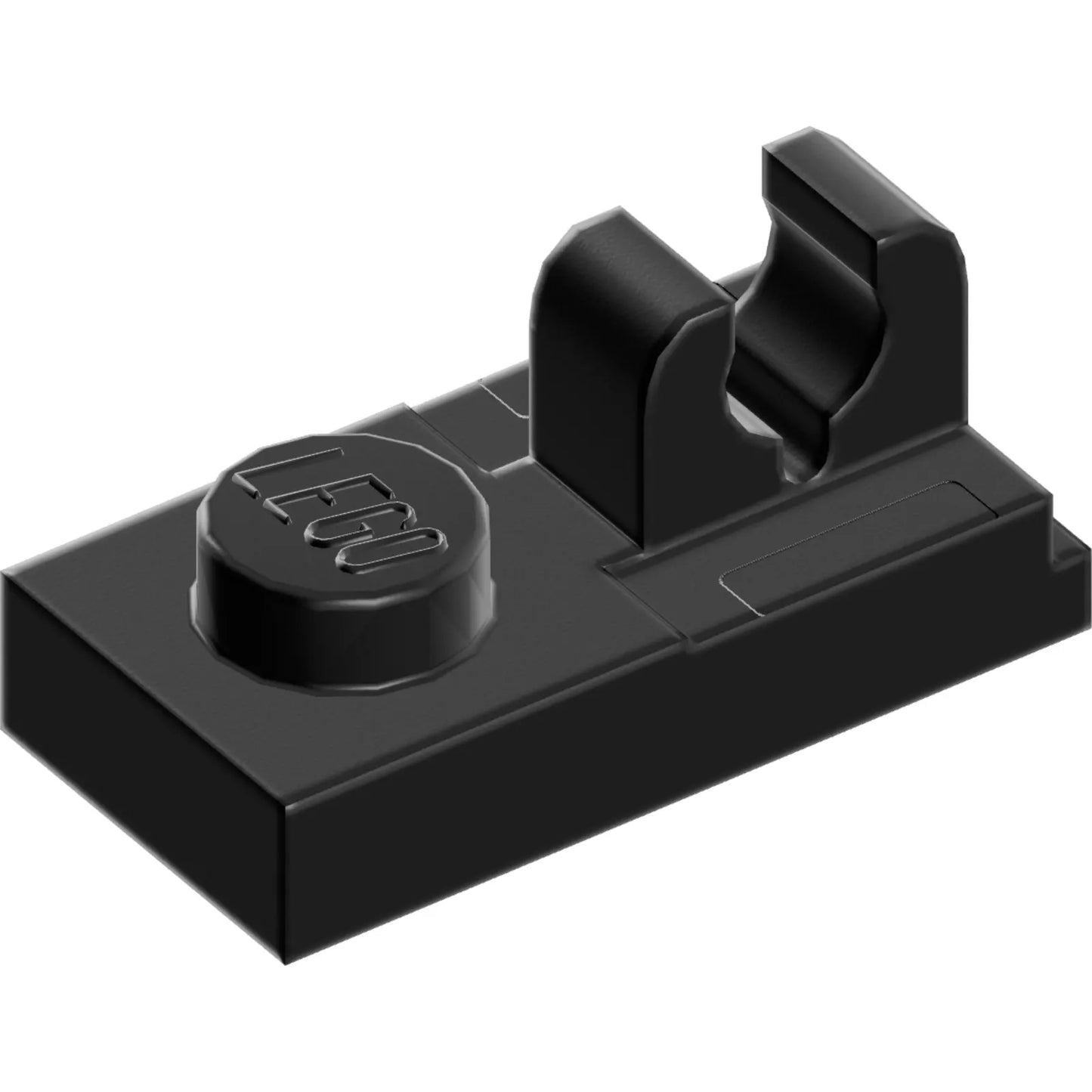 Teil 92280 - Platte, modifiziert 1 x 2 mit Clip mit Mittelschnitt oben