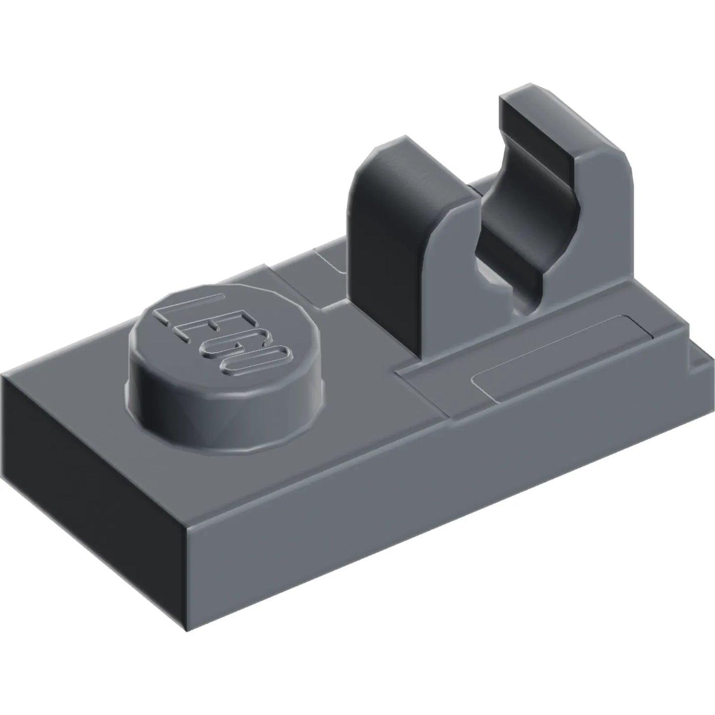 Teil 92280 - Platte, modifiziert 1 x 2 mit Clip mit Mittelschnitt oben