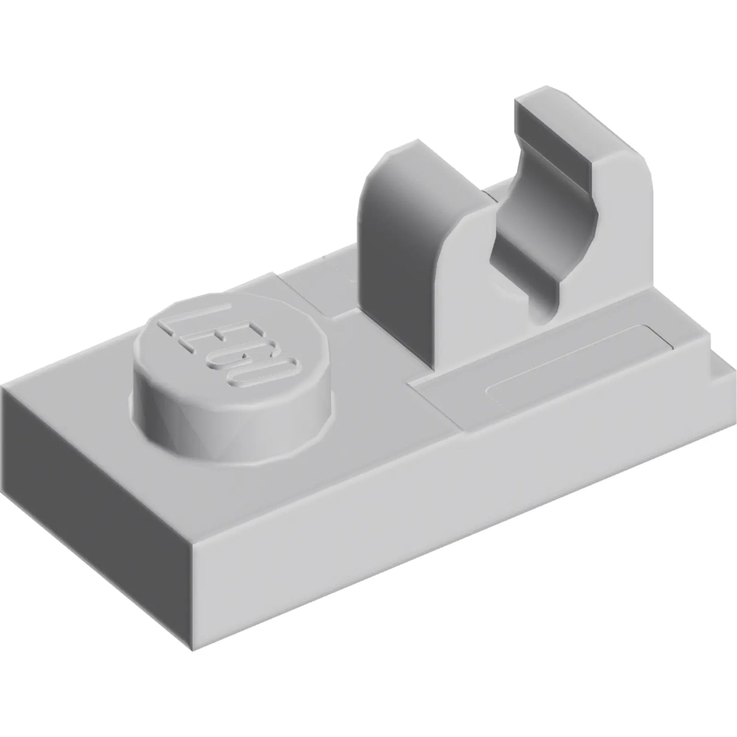 Teil 92280 - Platte, modifiziert 1 x 2 mit Clip mit Mittelschnitt oben