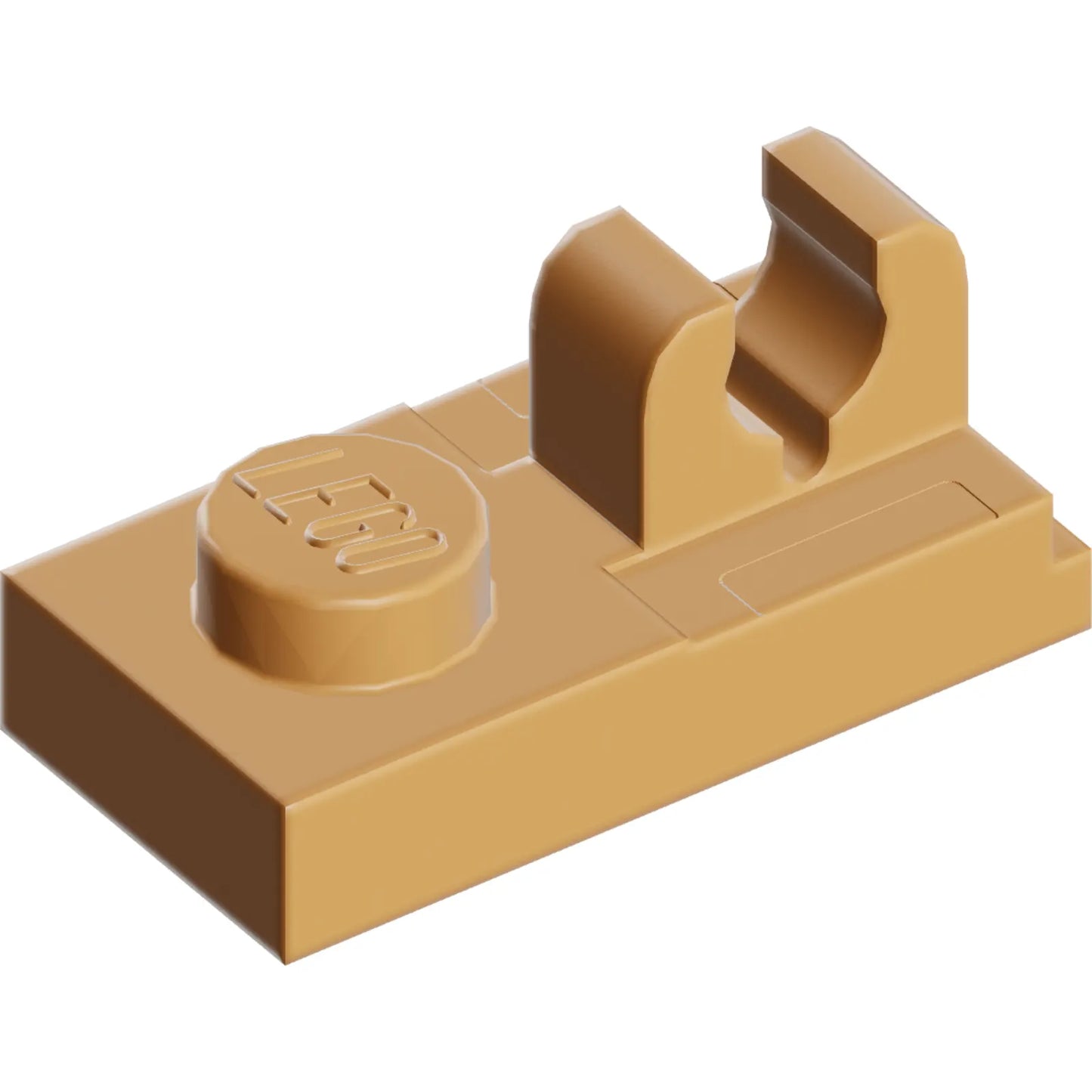 Teil 92280 - Platte, modifiziert 1 x 2 mit Clip mit Mittelschnitt oben