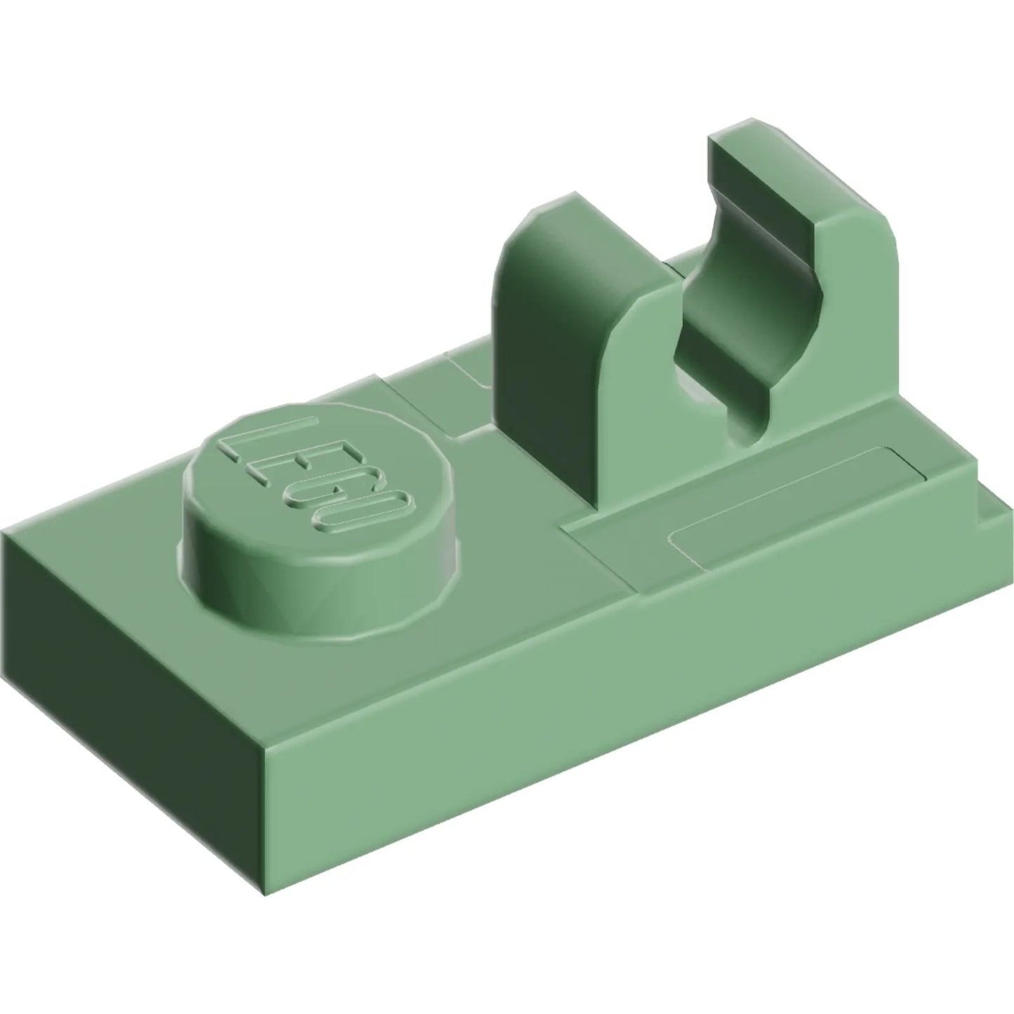Teil 92280 - Platte, modifiziert 1 x 2 mit Clip mit Mittelschnitt oben