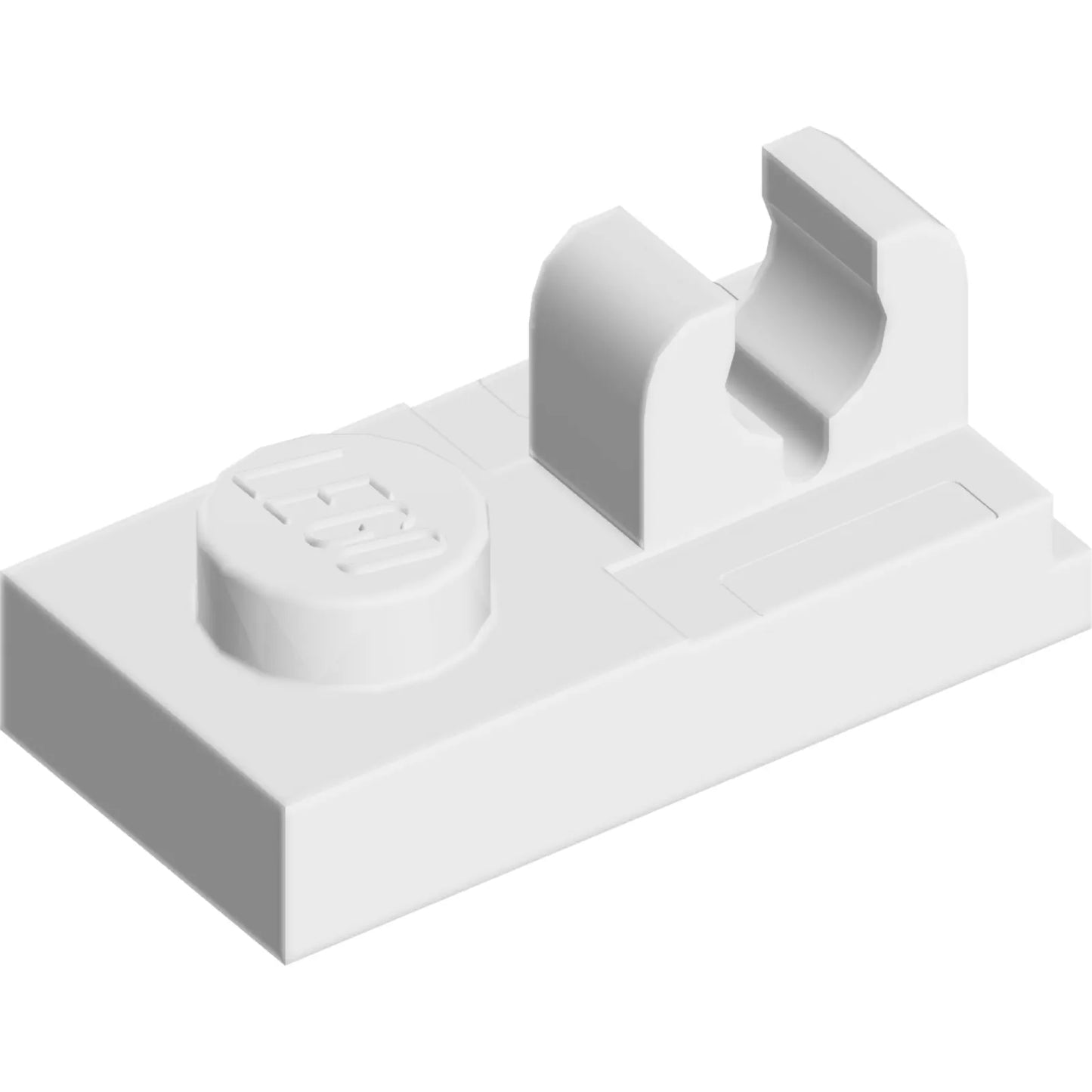 Teil 92280 - Platte, modifiziert 1 x 2 mit Clip mit Mittelschnitt oben