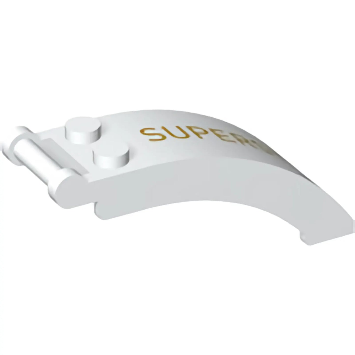 Part 92474pb007L - Windscreen 6 x 2 x 2 with Bar Handle with Gold 'SUPERSTAR' Pattern Model Left Side