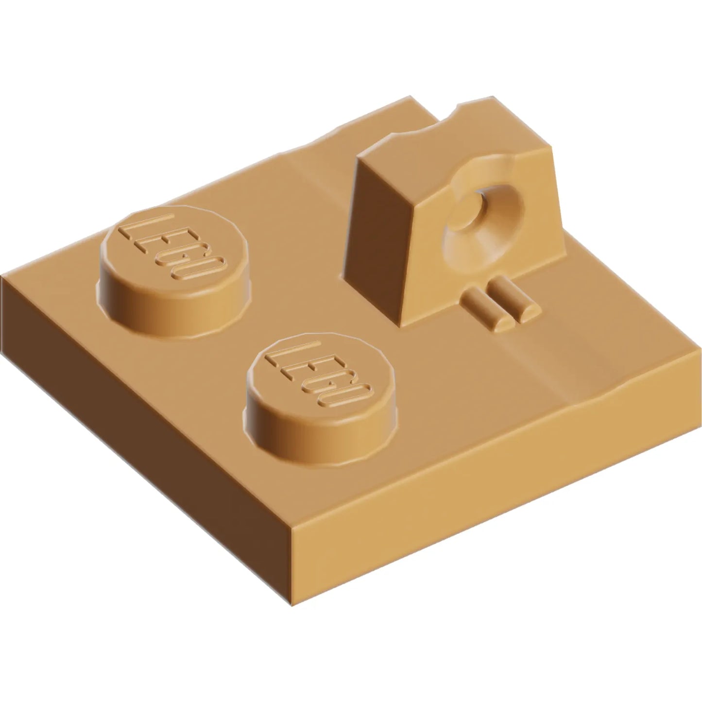 Part 92582 - Hinge Plate 2 x 2 Locking with 1 Finger on Top