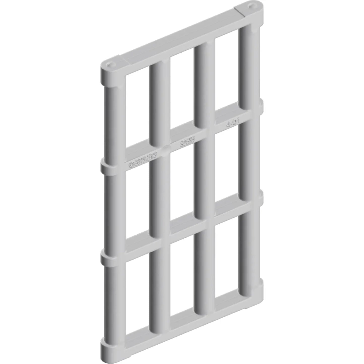 Part 92589 - Bar 1 x 4 x 6 Grille with End Protrusions