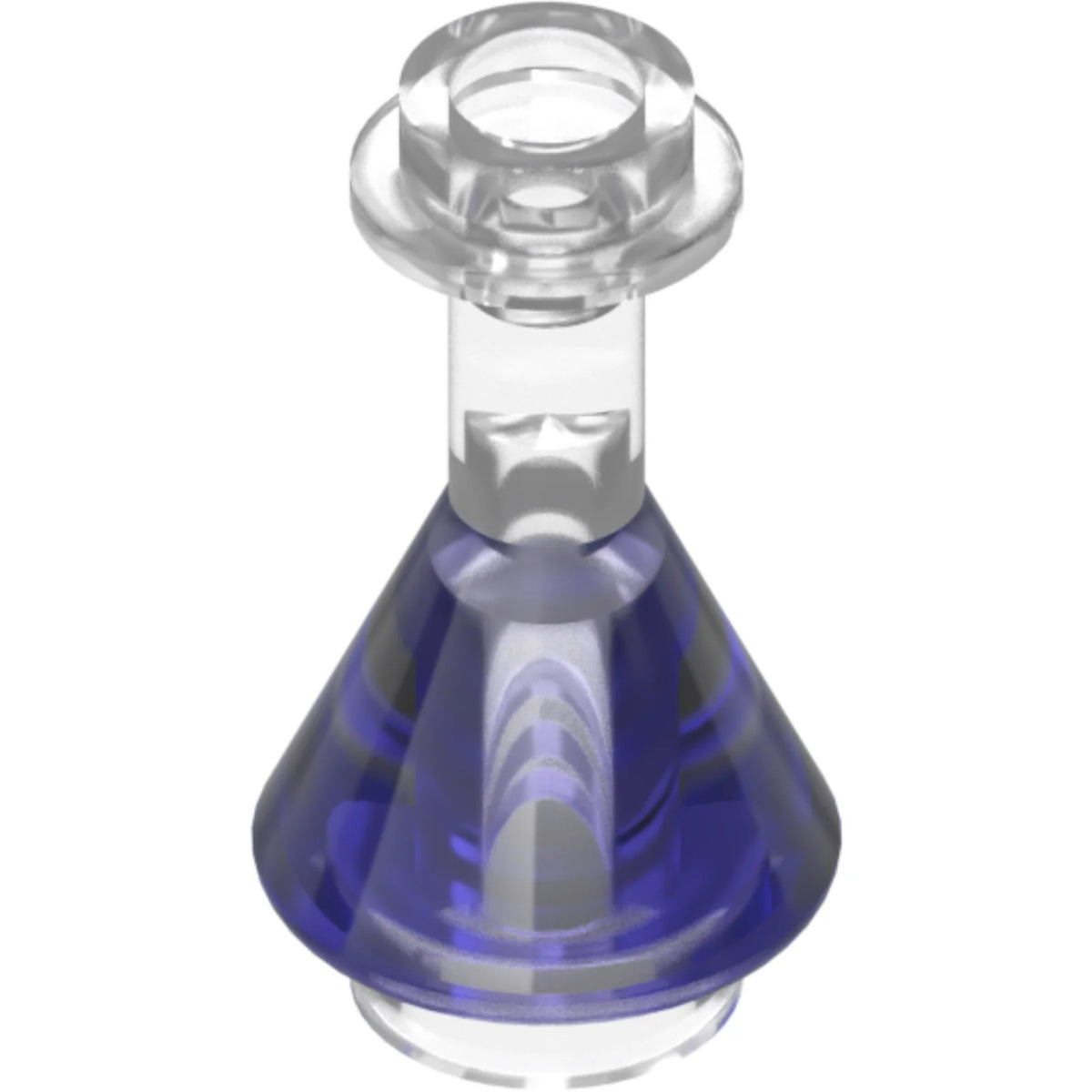 Part 93549pb02 - Minifigure, Utensil Bottle, Erlenmeyer Flask with Molded Trans-Purple Fluid Pattern