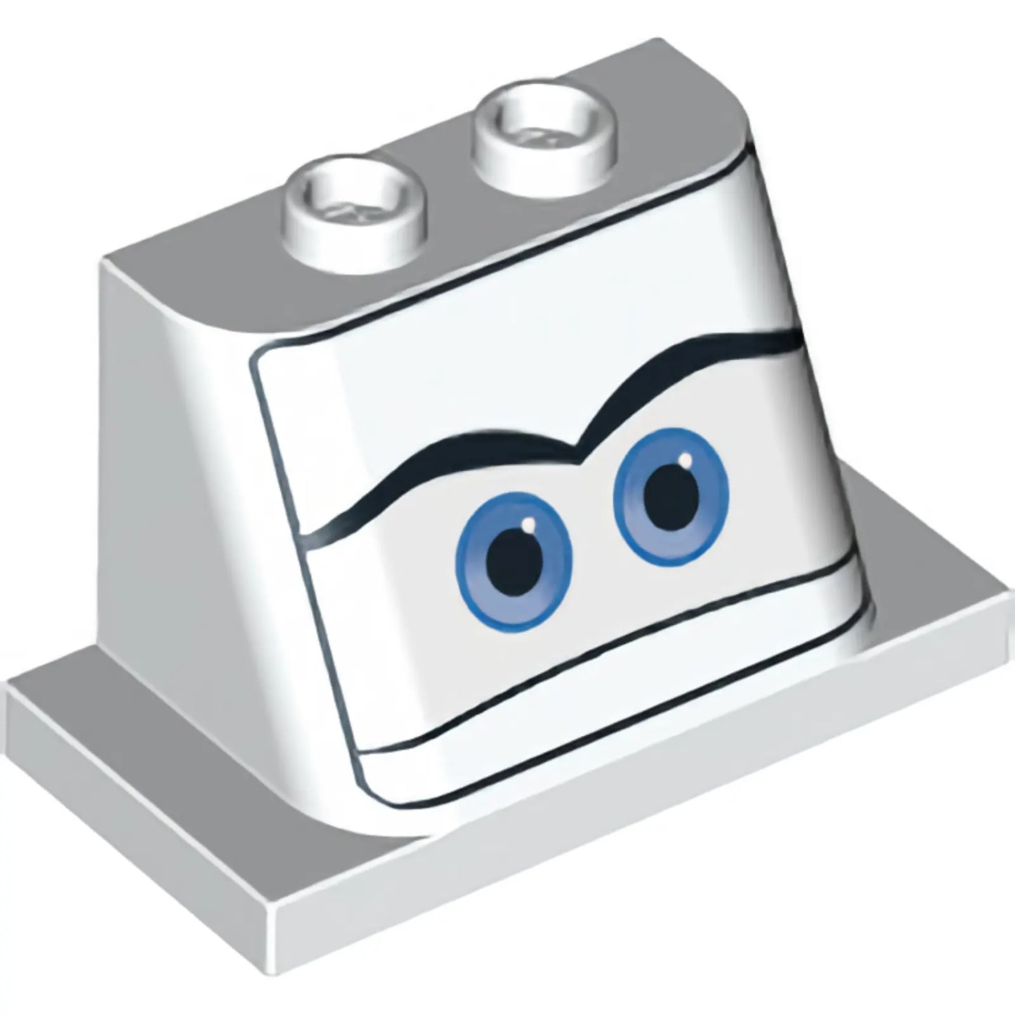 Part 93598pb05 - Windscreen 2 x 3 x 2 with 2 x 4 Base with Blue Eyes on White Background Pattern