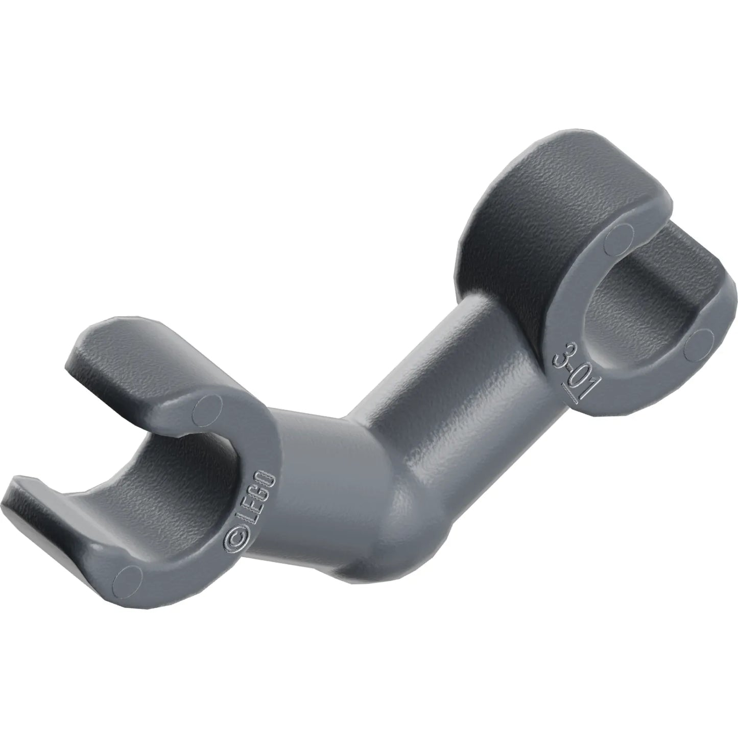 Part 93609 - Arm Skeleton, Bent with Clips (Horizontal Grip)