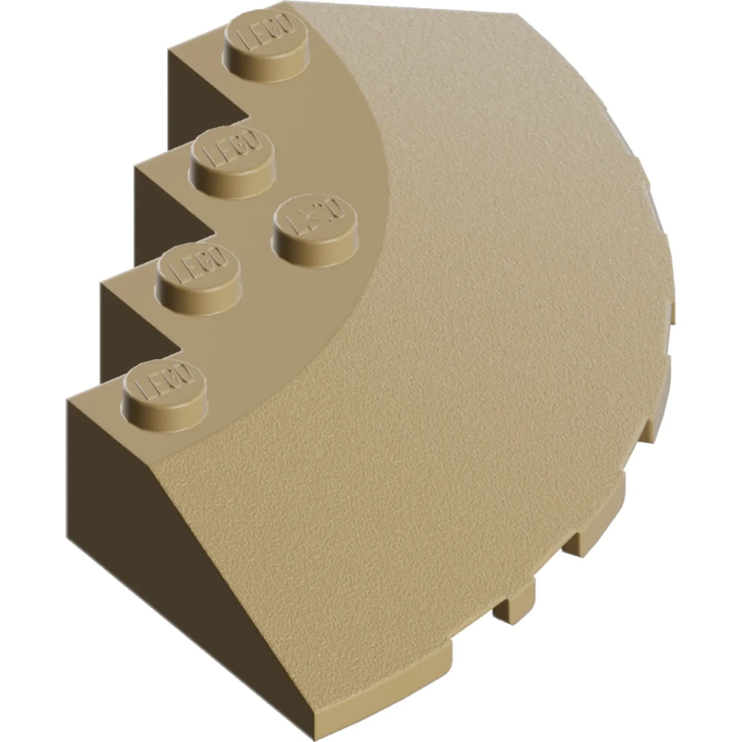 Part 95188 - Brick, Round Corner 6 x 6 with Slope 33 Edge, Facet Cutout