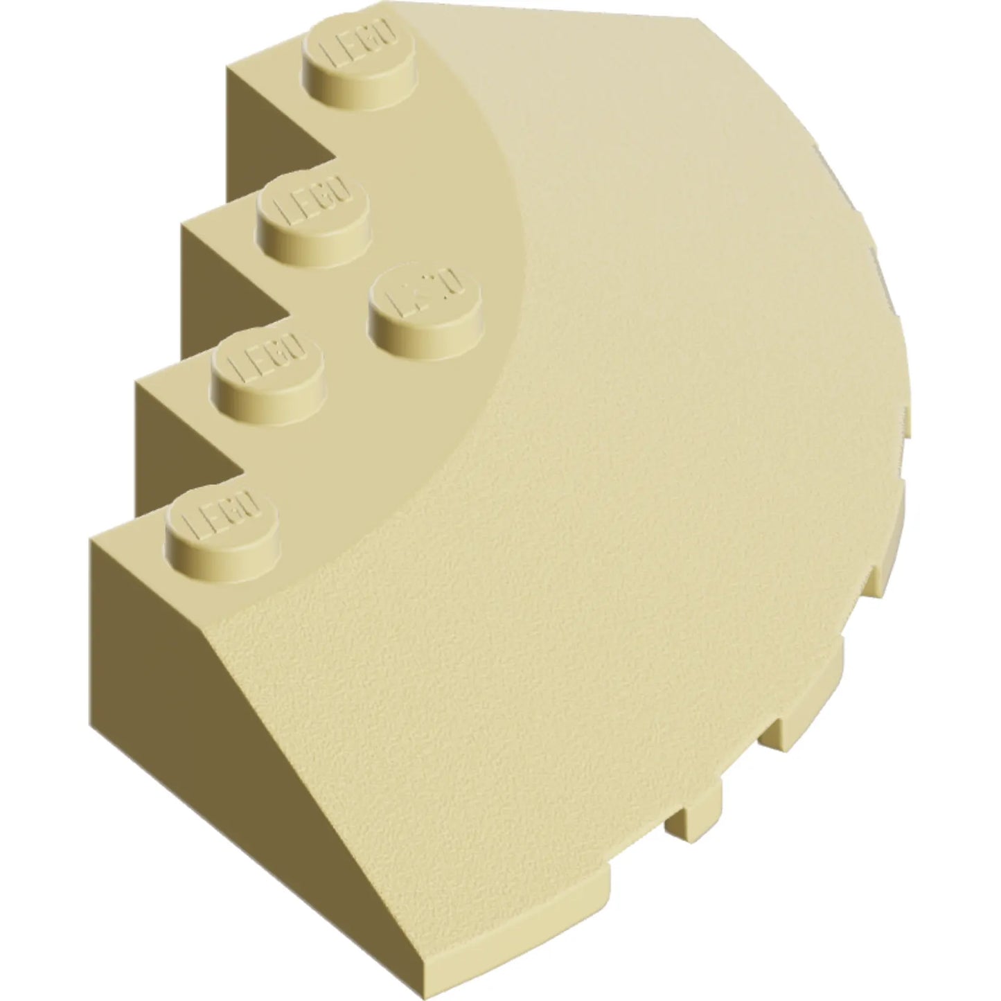 Part 95188 - Brick, Round Corner 6 x 6 with Slope 33 Edge, Facet Cutout