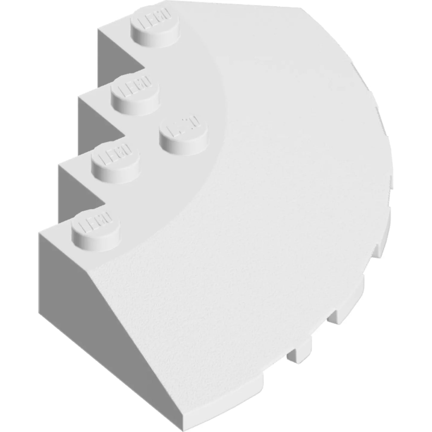 Part 95188 - Brick, Round Corner 6 x 6 with Slope 33 Edge, Facet Cutout