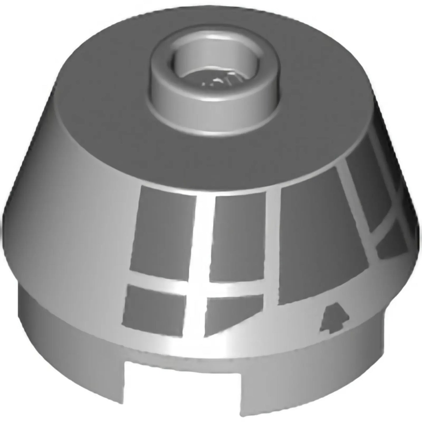 Part 98100pb15 - Cone 2 x 2 Truncated with Dark Bluish Gray Millennium Falcon Cockpit on Side Pattern