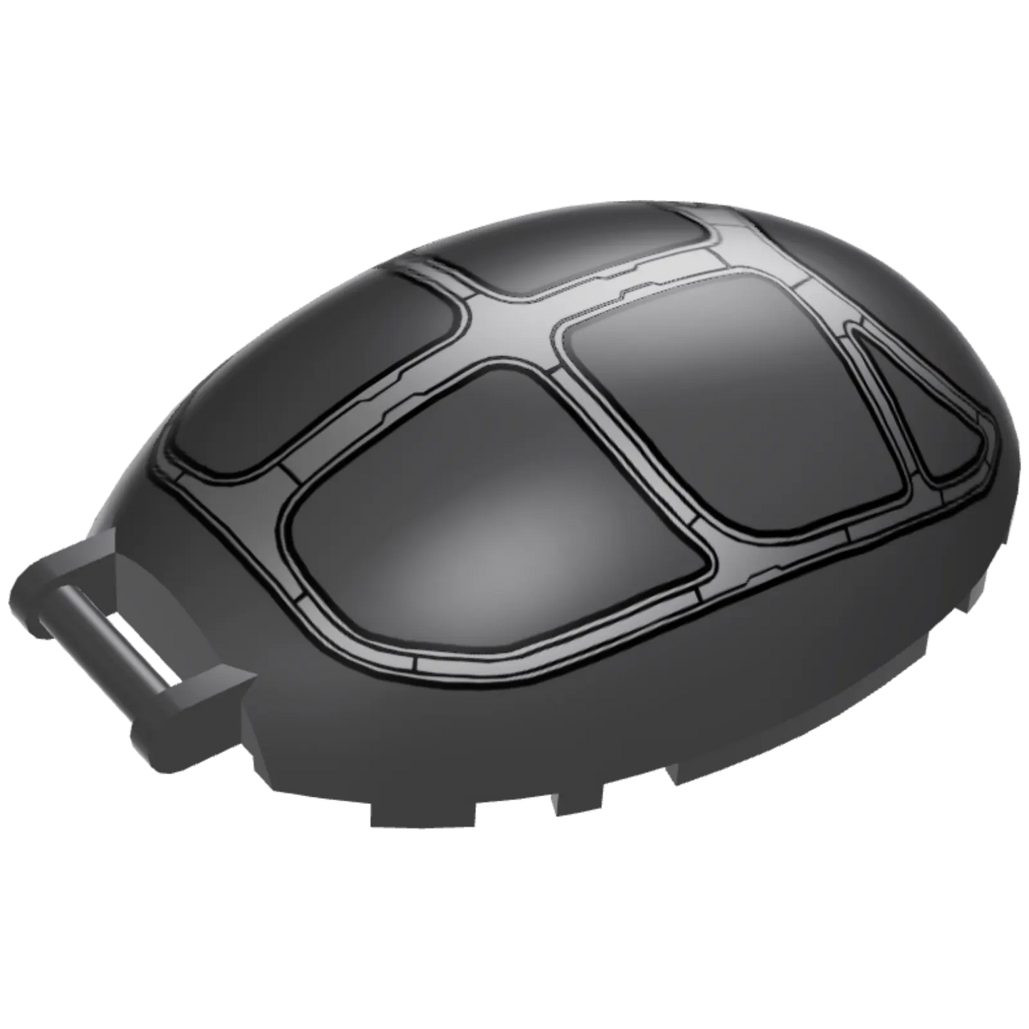 Part 98102pb01 - Windscreen 8 x 6 x 2 1/3 Bubble Canopy with Bar Handle with Silver Frame Pattern, 6 Sections