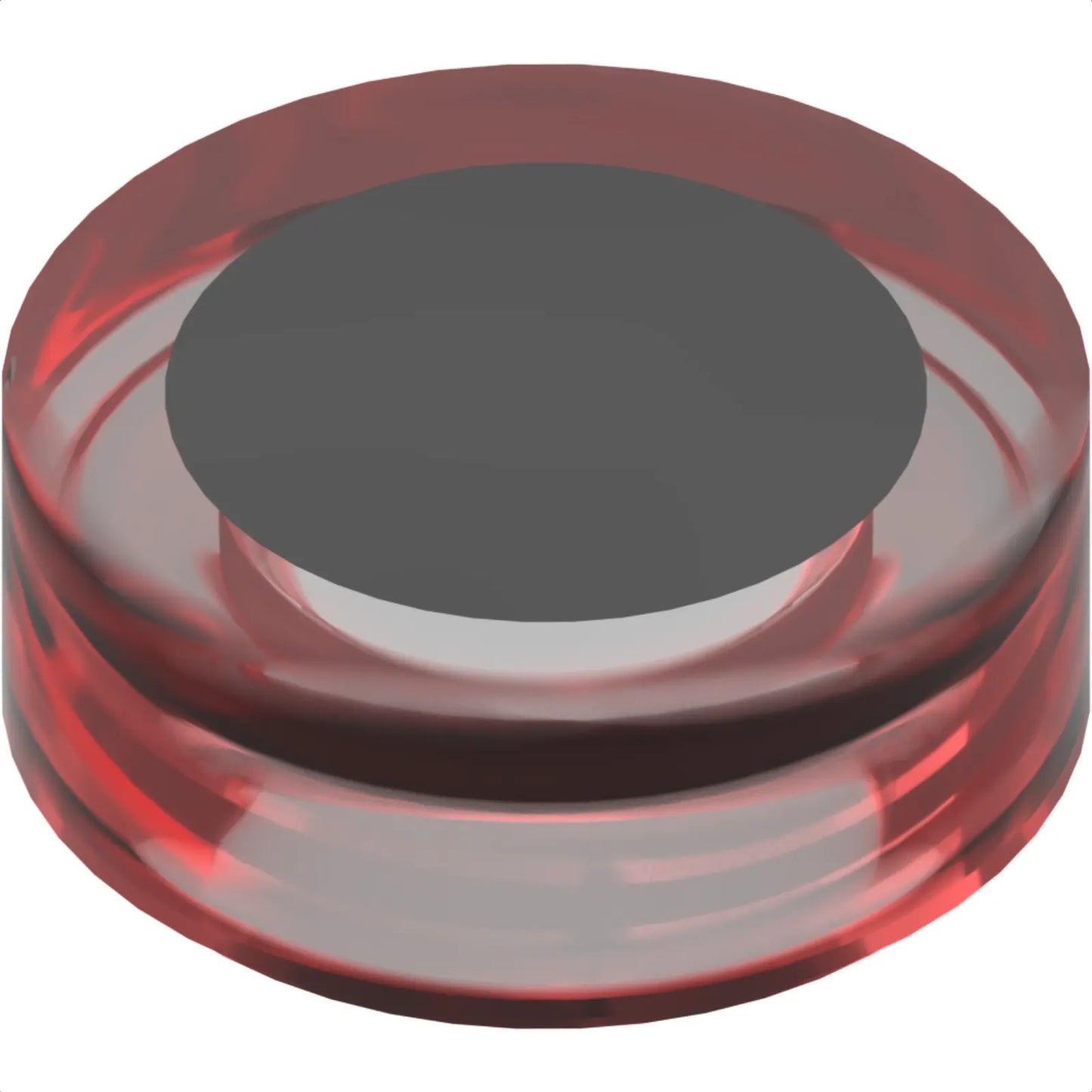 Part 98138pb369 - Tile, Round 1 x 1 with Large Black Circle Centered Pattern