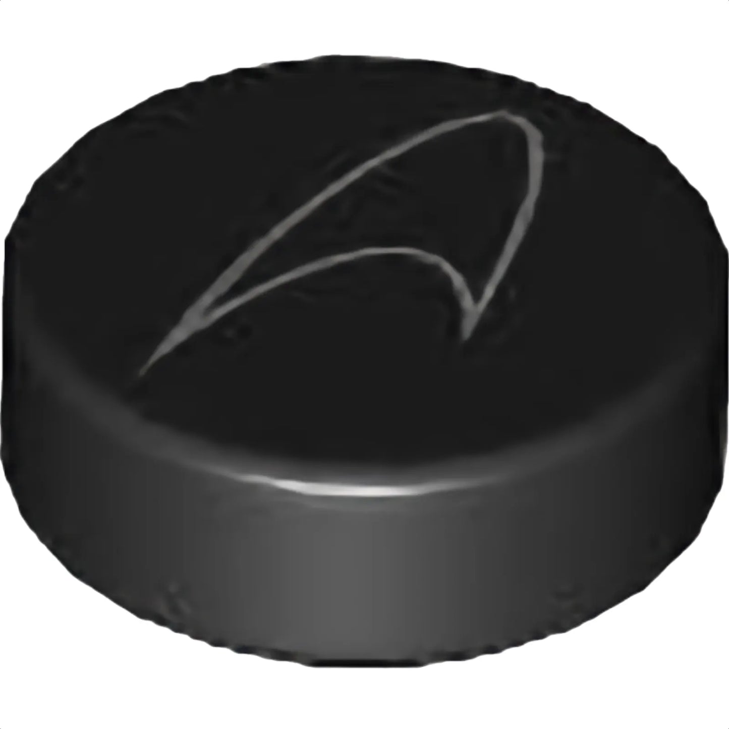 Part 98138pb438 - Tile, Round 1 x 1 with Silver McLaren Logo Pattern