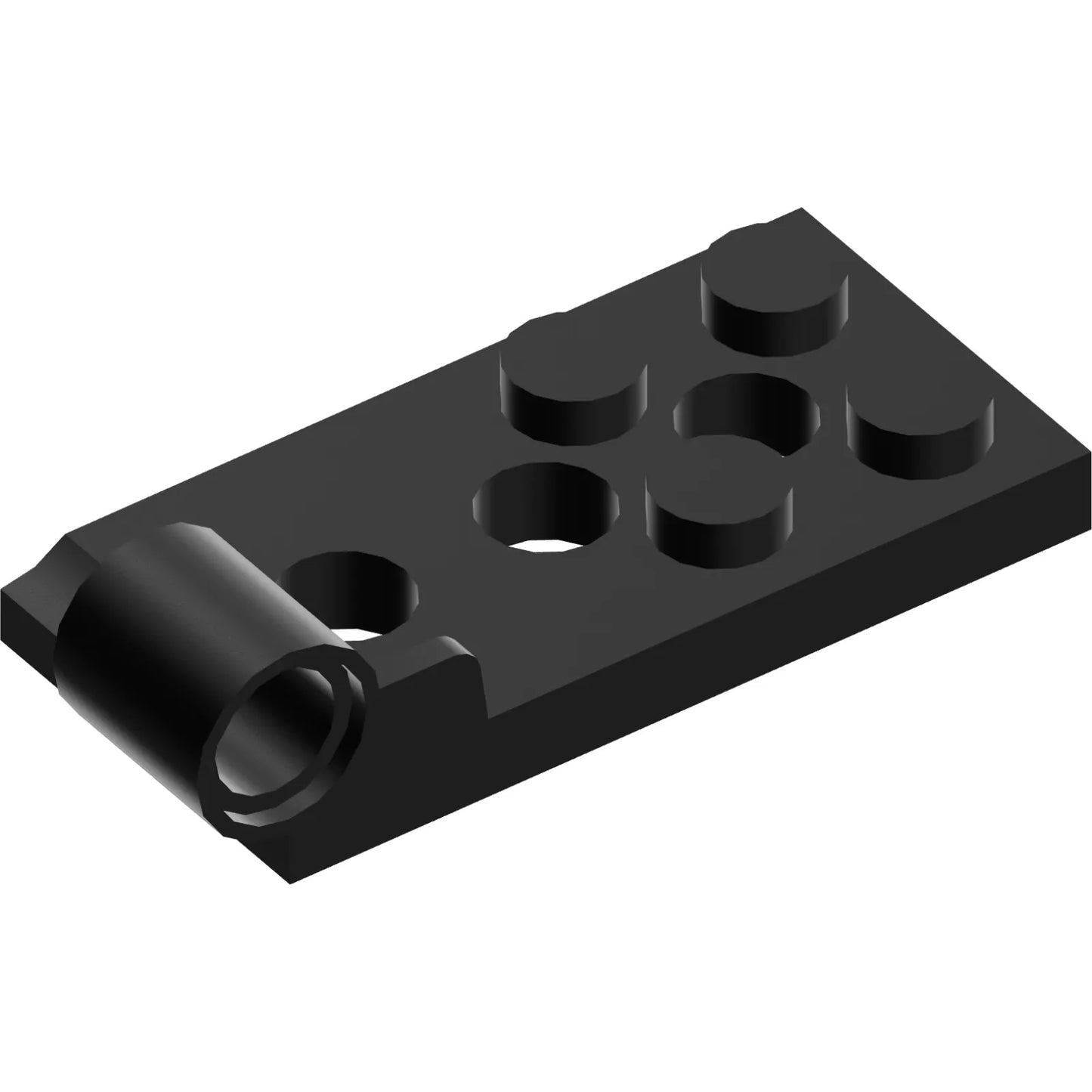 Part 98285 - Hinge Plate 2 x 4 with Pin Hole and 3 Holes - Bottom