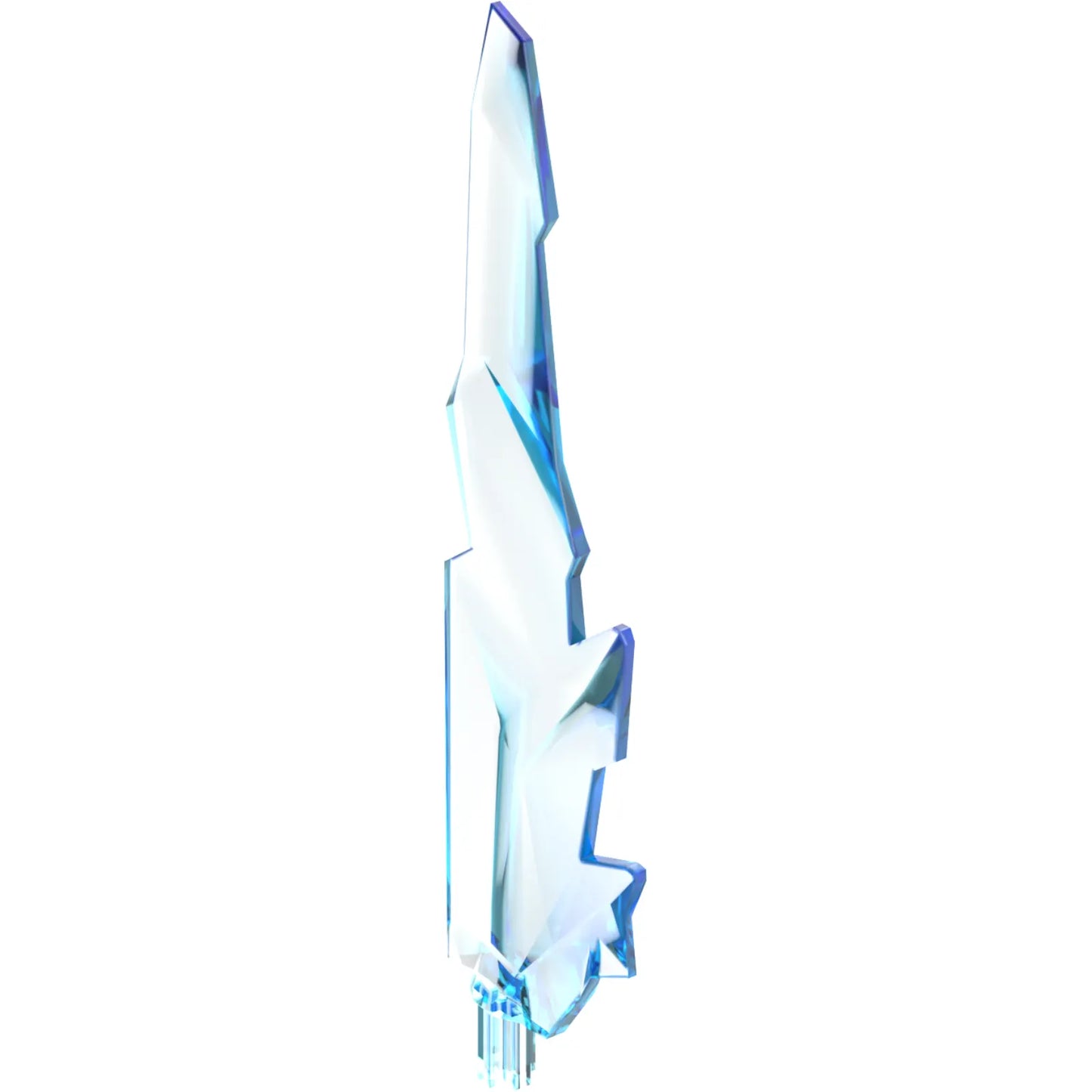 Part 98856 - Large Figure Weapon, Blade Crystal Shard with Axle