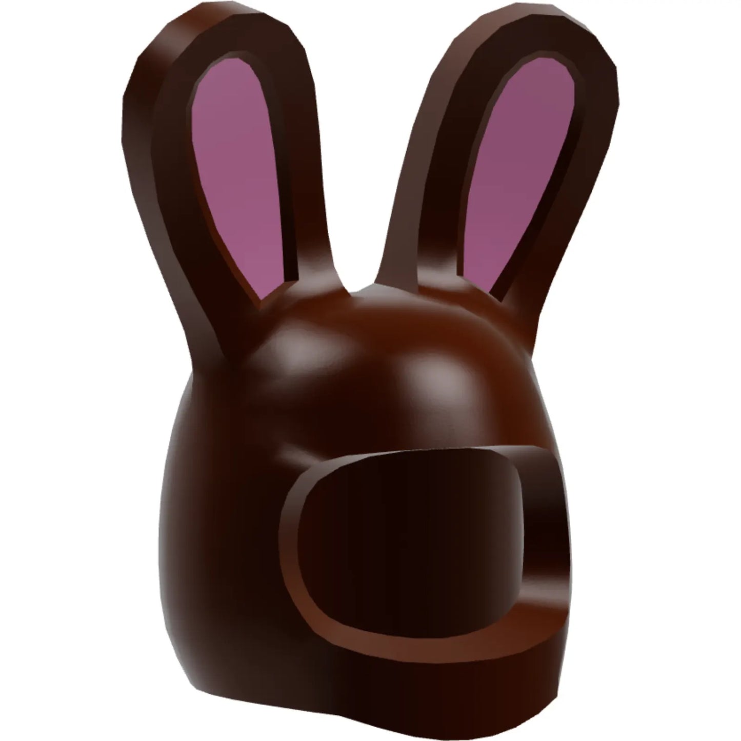 Part 99244pb01 - Minifigure, Headgear Head Cover, Costume Bunny Ears with Bright Pink Auricles Pattern