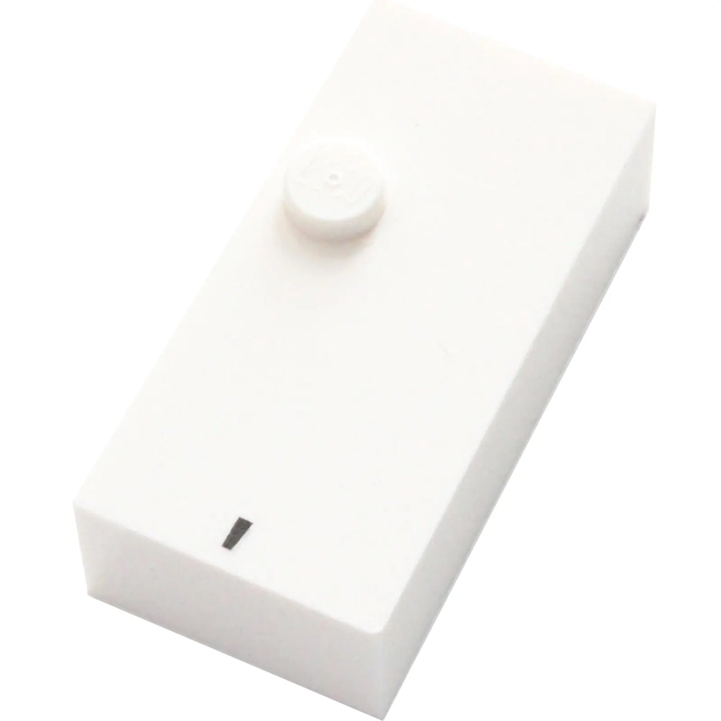 Part 65552pb01 - Brick, Braille 2 x 4 with 1 Stud with Black Comma (,) Pattern (dots-2 ⠂)