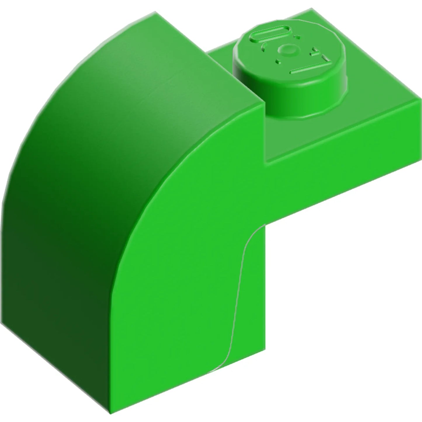 Teil 6091 - Schräge, gebogene 2 x 1 x 1 1/3 mit versenktem Bolzen