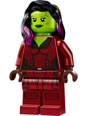 Minifig sh0976 - Gamora - Dark Red Printed Legs