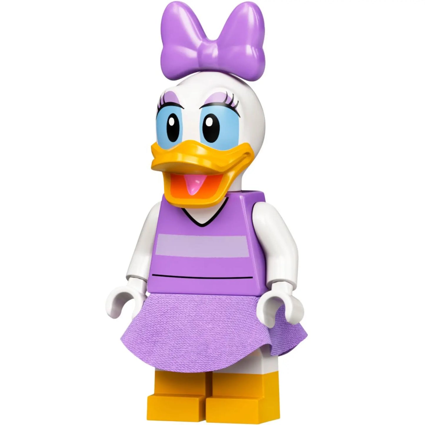 Minifigur dis055 - Daisy Duck - Mittleres lavendelfarbenes Oberteil und Rock