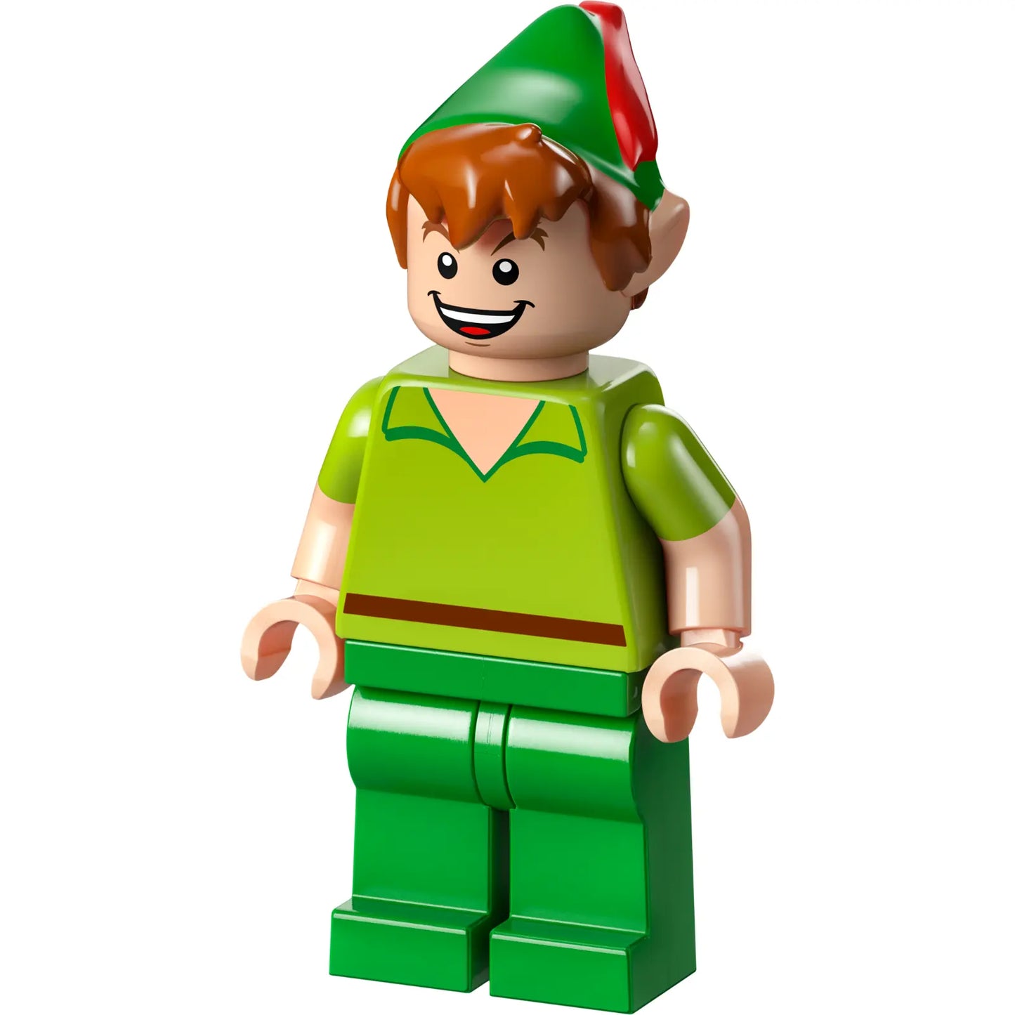 Minifig dis087 - Peter Pan - Minifigur, hellgrüne Beine