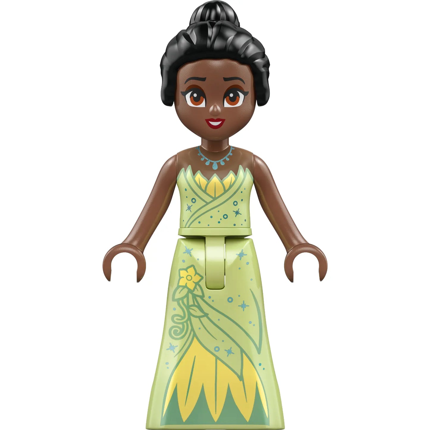 Minifig dis119 - Tiana - Metallic Pointed Necklace, Thin Hinge Skirt